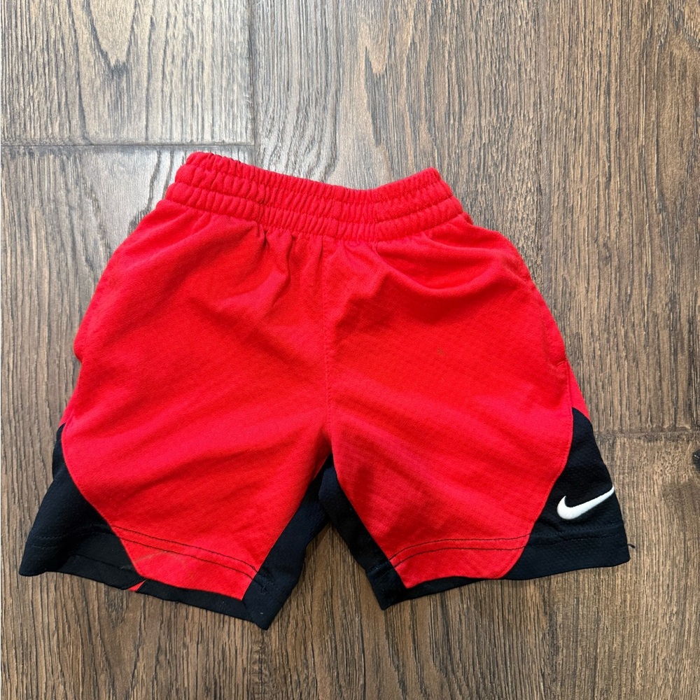 Nike Kids Red and Black Sports Shorts